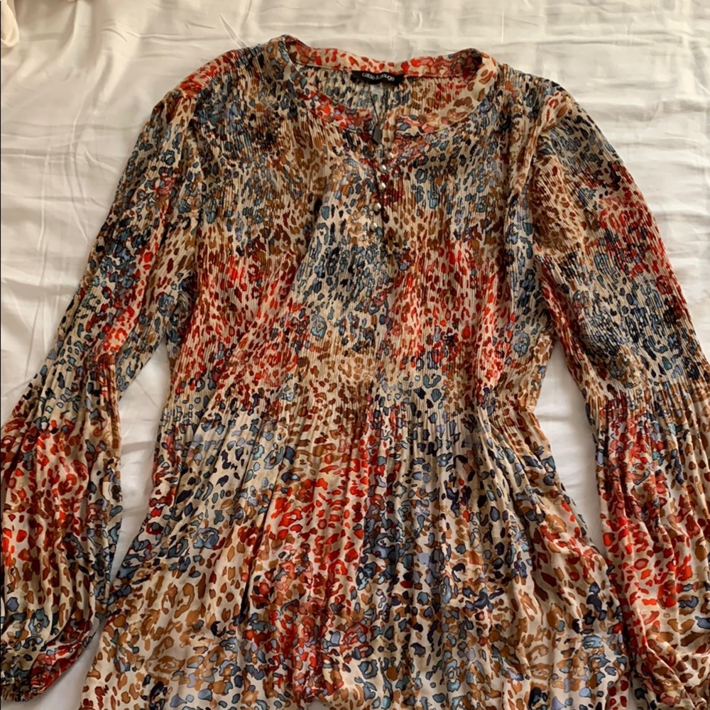 Multicolor Women's Blouse Size Large